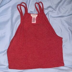 Poetry Los Angeles crop top belly button melon